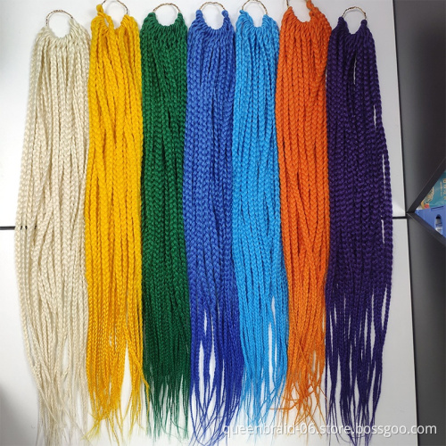 Ombre Box Braid Crochet Hair Box Braiding Synthetic Hair Extension 24inch Jumbo Braid Hair 20 Strands/pack